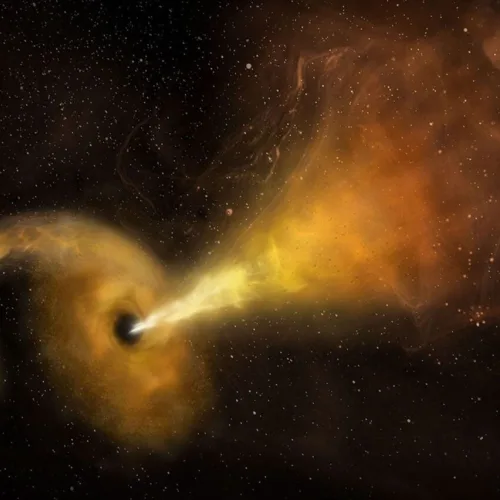 Astronomers Spotted a Wandering Black Hole at the Edge of Its Galaxy. Then It Found a Snack