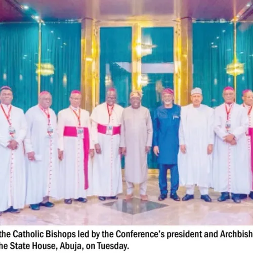 We are stabilising Nigeria, Tinubu tells Catholic Bishops