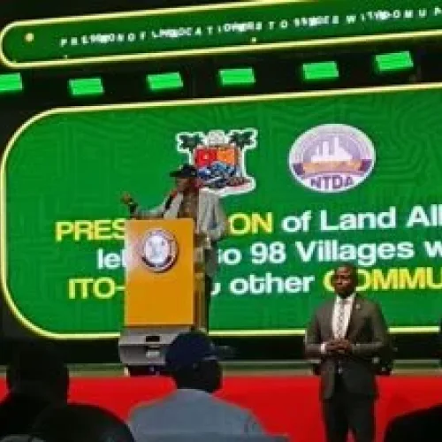 Sanwo-Olu presents land letters to 98 communities