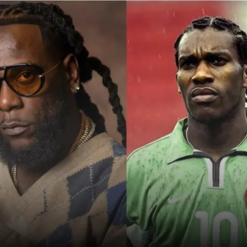 Burna Boy Names Jay-Jay Okocha Greatest Footballer of All Time, Rejects Messi-Ronaldo Debate