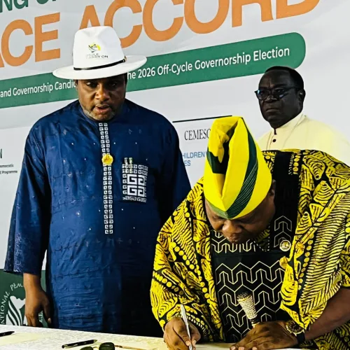 14 parties sign peace pact ahead of 2026 Osun governorship election 
