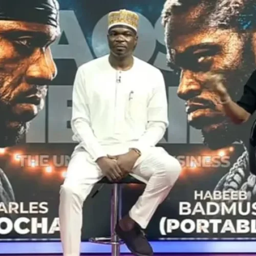 Chaos in the ring: Portable, Charles Okocha clash ahead of celebrity rematch