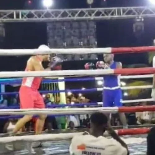 BREAKING: Portable loses celebrity boxing rematch to Okocha after ring walkout
