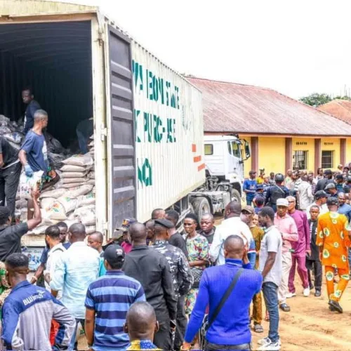 Eno Assures Food Security, Gives Out Food Items To 7000 Indigents In Ibesikpo Asutan