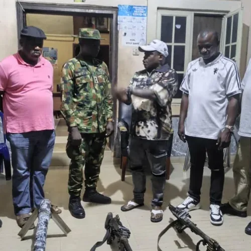 Anambra security outfit dislodges gunmen’s camps, recovers rocket launchers