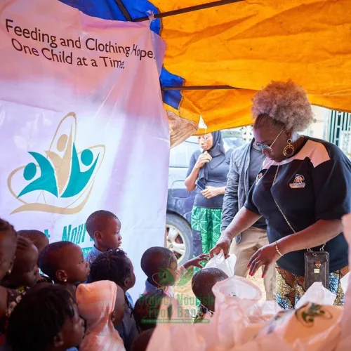NGO gifts food aid to over 400 vulnerable children in Ibadan