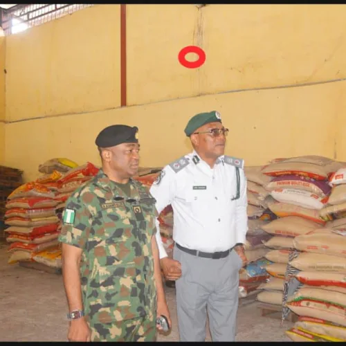 Navy, customs seize 518 bags of smuggled rice in joint operation