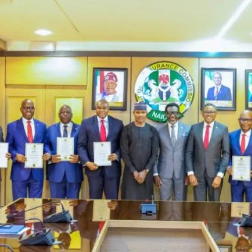 NAICOM presents new licence certificates to recapitalised coys 