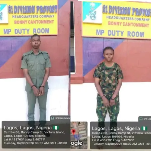 Army detains two soldiers over unauthorised security at Peller, Jarvis’ wedding