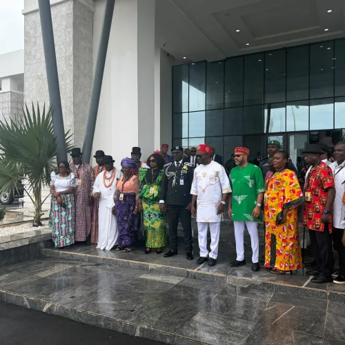 Anambra Police, Soludo Honour Retiring AIG Ikioye Orutugu at Pull-Out Parade, Send-Forth Ceremony