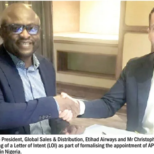 APG Nigeria appointed as general sales agent for Etihad Airways