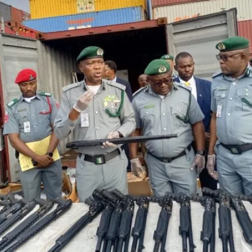 Customs Arrests Smugglers Over Container Laden With Rifles At Port