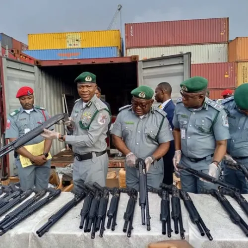 Customs seizes 140 pump-action rifles, cannabis-infused snacks worth N373.8m in Lagos