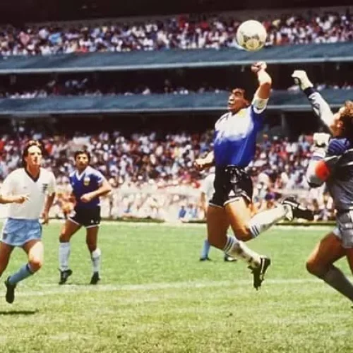 Maradona’s ‘Hand of God’ ball expected to fetch $10m at US auction