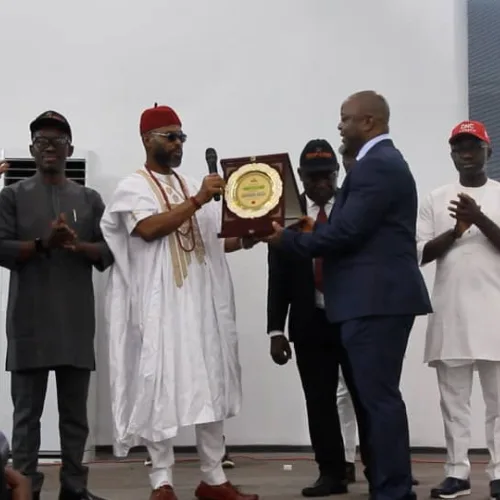 Gov Mbah Bags Transformational Leadership Award, Promises More