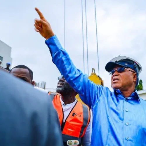 Eno Expresses Satisfaction With Work Progress At Lagos Ibom Tower Project