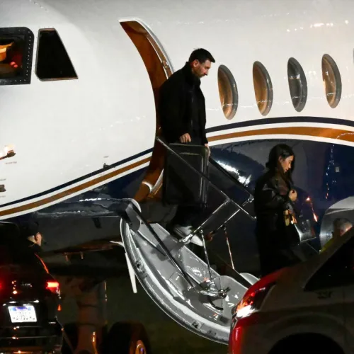 Photos: Messi arrives Argentina to bid farewell to father Jorge