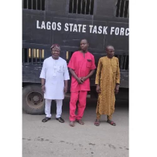 3 arrested removing brain-box from VIS van in Lagos