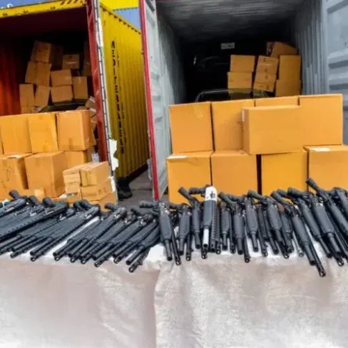 NCS uncovers 399 rifles in Tin Can port shipment