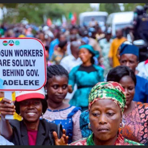 Osun workers, pensioners demand violence-free governorship election
