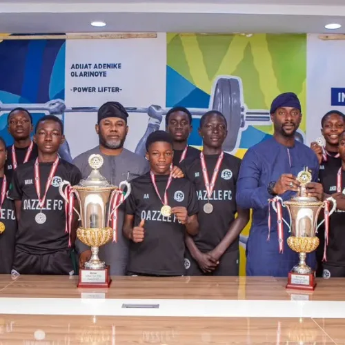 Lagos receives Dazzle FC after Dana Cup triumph in Denmark