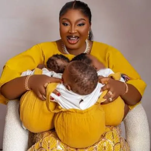 ‘From waiting to wonder’, Mo Bimpe expresses gratitude ahead of triplets’ thanksgiving ceremony