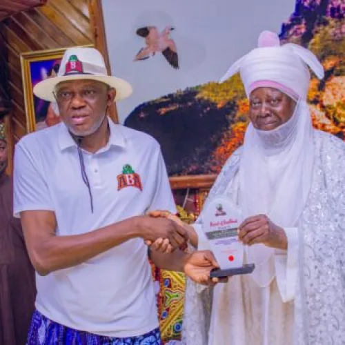 Gombe: Prominent monarch receives, showers royal blessings on ABA as basketball coaching clinic ends