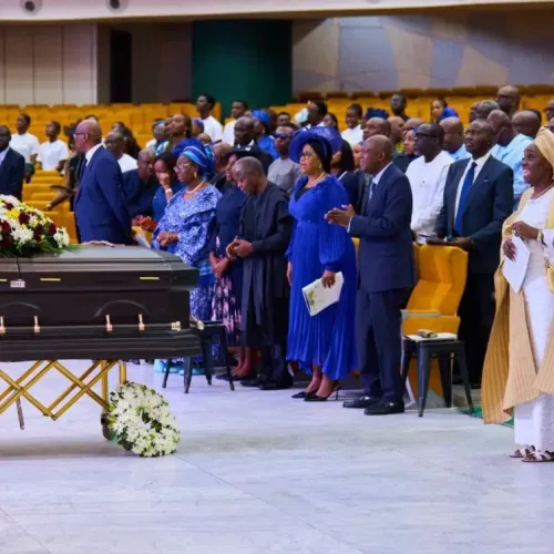 Osinbajo, Fashola, Fayemi attend funeral service for Kemi Adeosun’s husband
