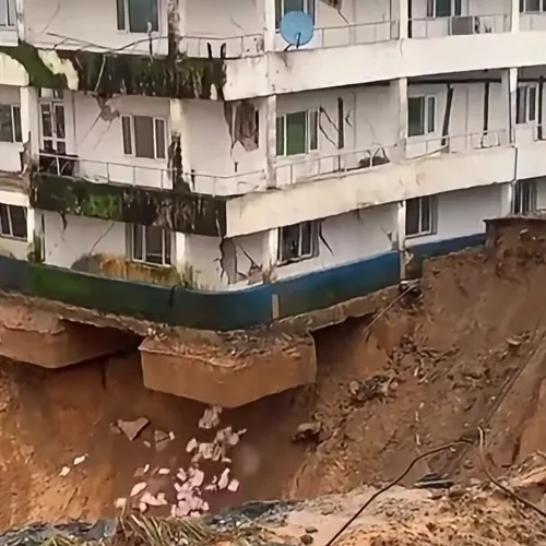 Hospital Building Collapses in Calabar After Landslide Triggered by Heavy Rainfall (Video)