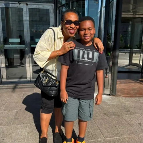 Churchill Hails Tonto Dikeh As Son Reunites With Grandma In Paris