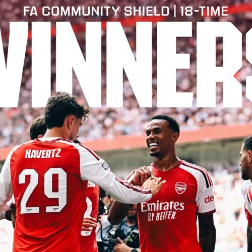 Arsenal 3-0 Man City: Odegaard leads Gunners to Community Shield glory