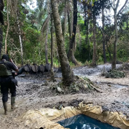 Navy disrupts three illegal refineries, recovers 85,000 litres in Rivers