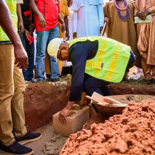 Peter Obi lays foundation for secondary, technical school in Kogi