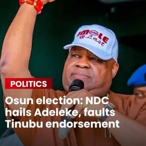 Osun: NDC hails Adeleke’s victory