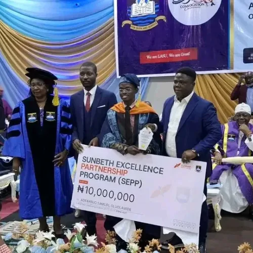 LASU 2026 best graduating student gets N10m cash prize