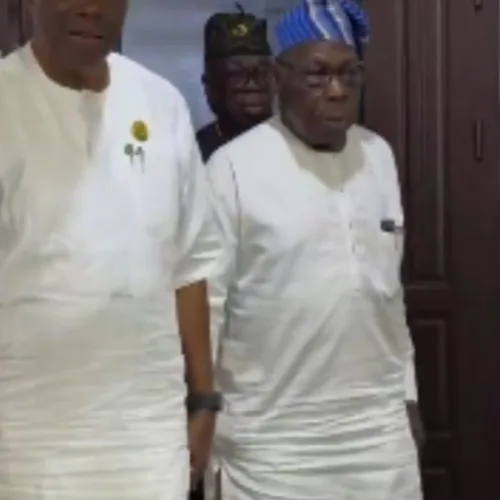 Obasanjo pays surprise visit to Adeleke after Osun re-election victory