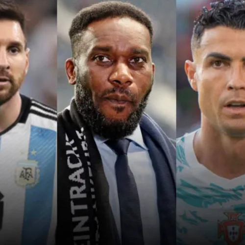 Jay-Jay Okocha Picks Messi Over Ronaldo, Says Argentine Was ‘Born to Play Football’