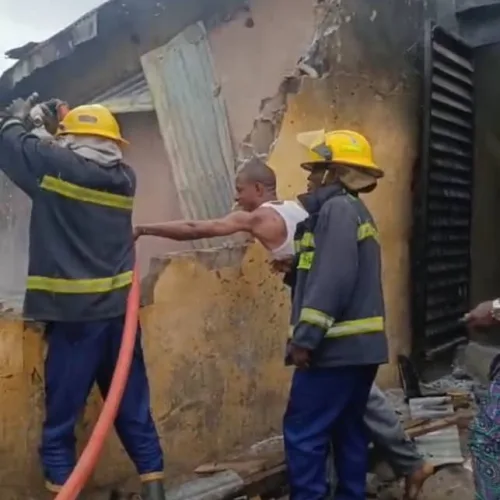 Fire razes shops at Ibadan market
