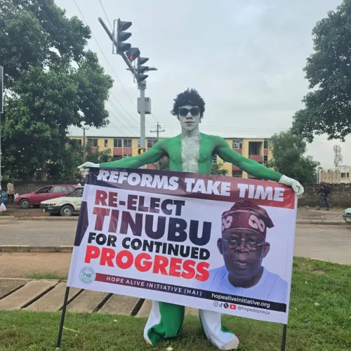 2027: HAI takes Tinubu re-election campaign to Abuja streets