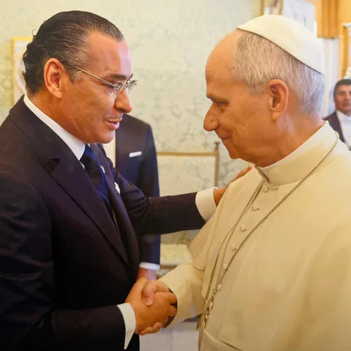 Pope Leo XIV visits San Marino, heads to major Catholic gathering in Italy