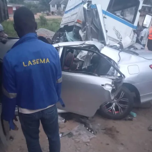 Five adults perish in head-on collision on Badagry Expressway