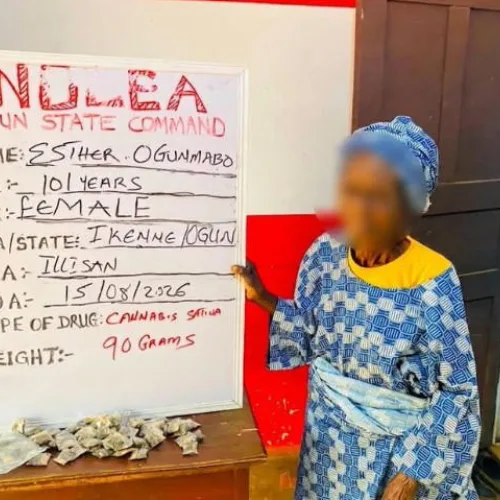 101-year-old woman arrested for selling cannabis in Ogun