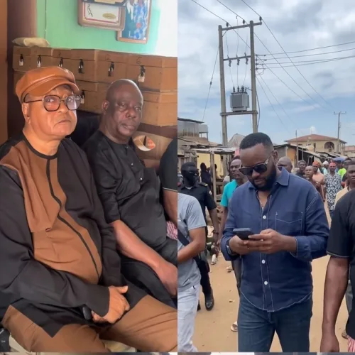 Jide Kosoko, Yinka Quadri, Femi Adebayo,  Others Arrive For Ogogo’s Funeral