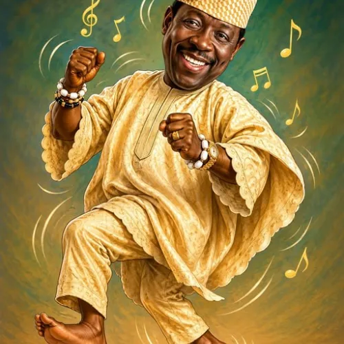 Ogogo danced away barefooted