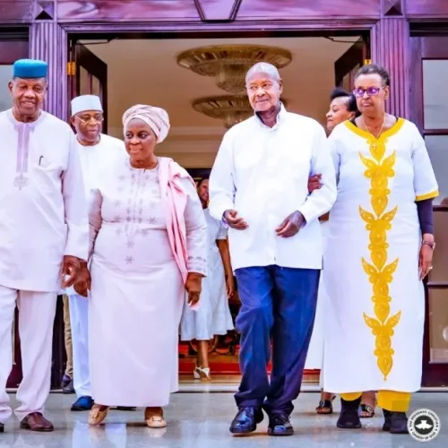 Ugandan president hosts RCCG General Overseer Pastor Adeboye, wife