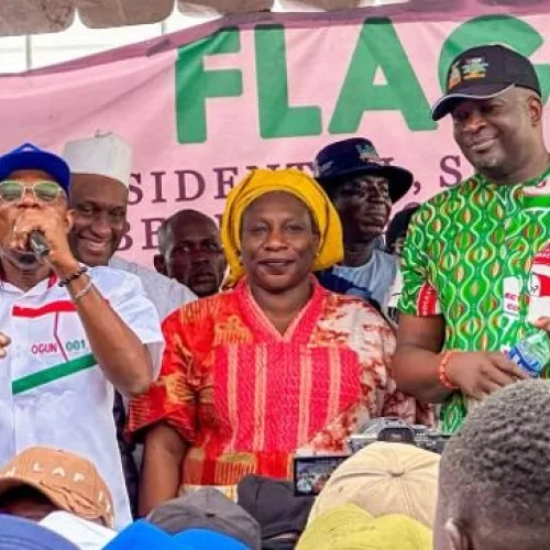 Amuzu, Obasanjo, others flag off PDP campaign, promise people-centred legislation