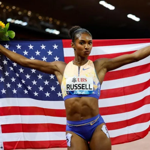 Breaking: American Masai Russell breaks Tobi Amusan’s world record