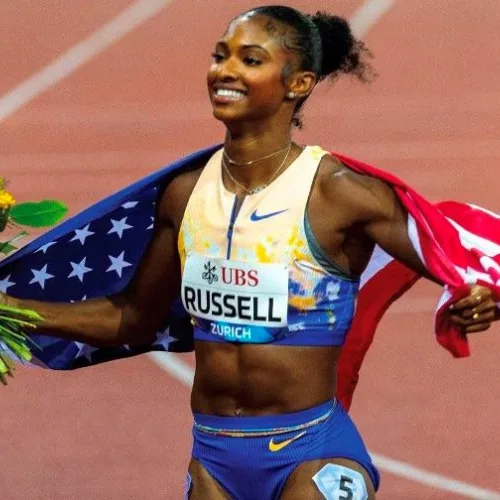 BREAKING: America’s Masai Russell shatters Tobi Amusan’s World Record in 100m Hurdles