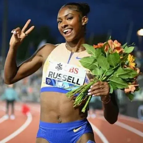 100m hurdles: Masai Russell, who broke Tobi Amusan’s world record with her in Zurich race