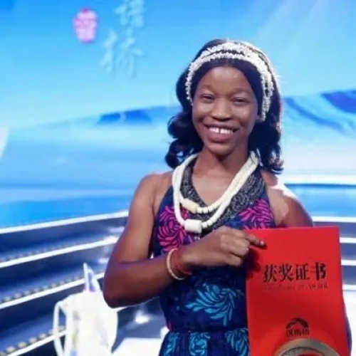 Meet Nigerian student who won global Chinese proficiency prize